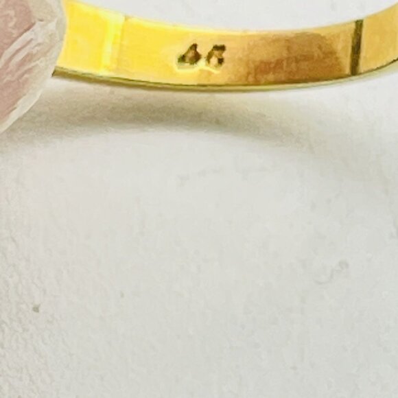 Vintage LADY REMINGTON Gold Tone Clear Rhinestone Cluster Ring - Picture 4 of 8